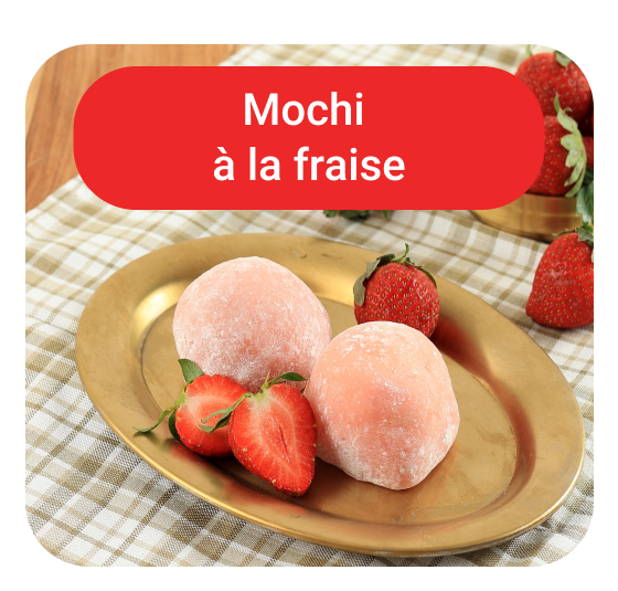 Mochi à la fraise