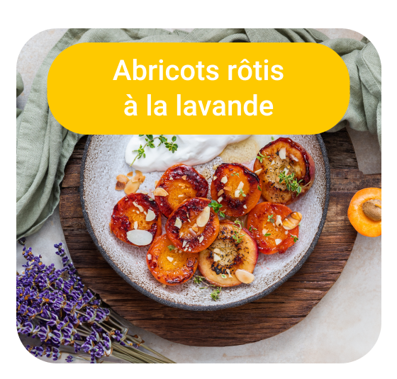Recette d'abricots rôtis à la lavande