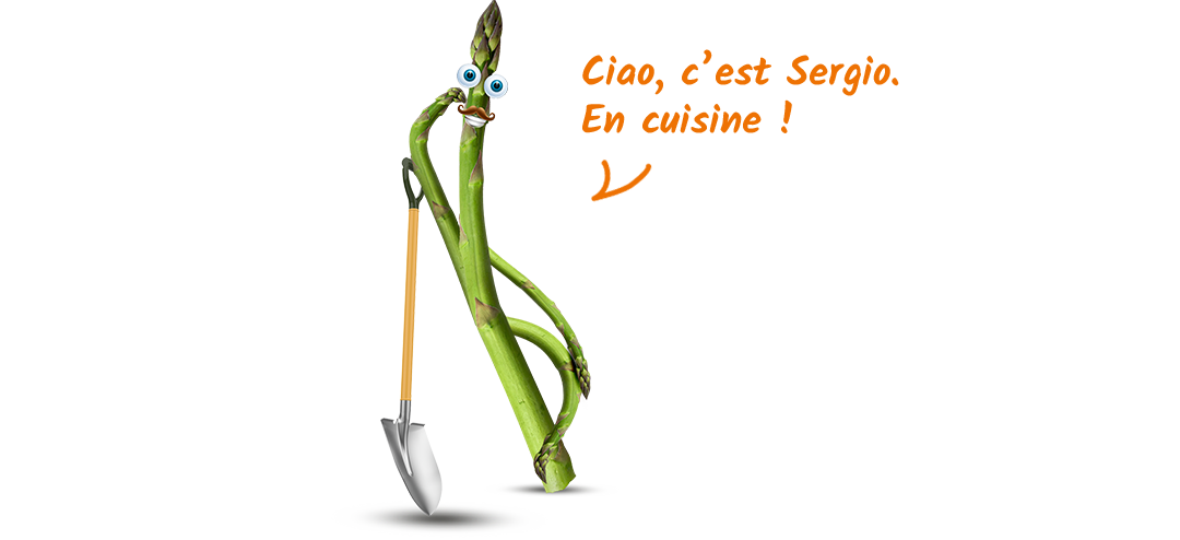 Cuisinez avec Sergio l'asperge !