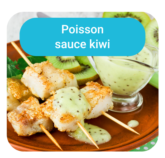 Poisson sauce au kiwi