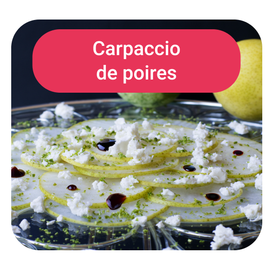 Carpaccio de poires