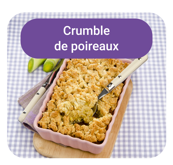 Crumble aux poireaux