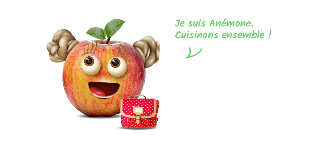 Cuisiner avec Anémone la pomme