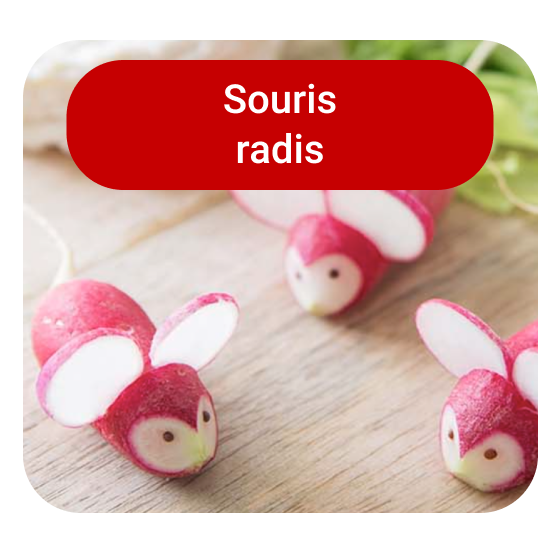 Recette de souris en radis