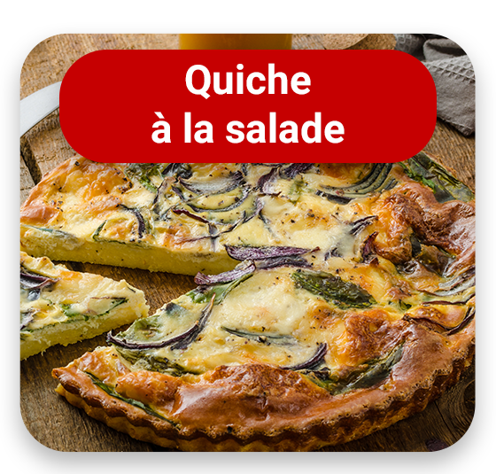 Quiche à la salade