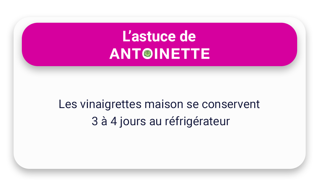 Astuce de Antoinette la salade