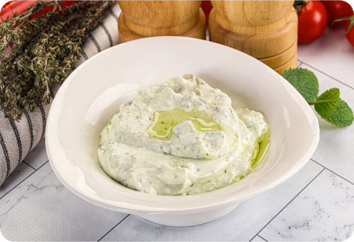 Crème de feta à la menthe