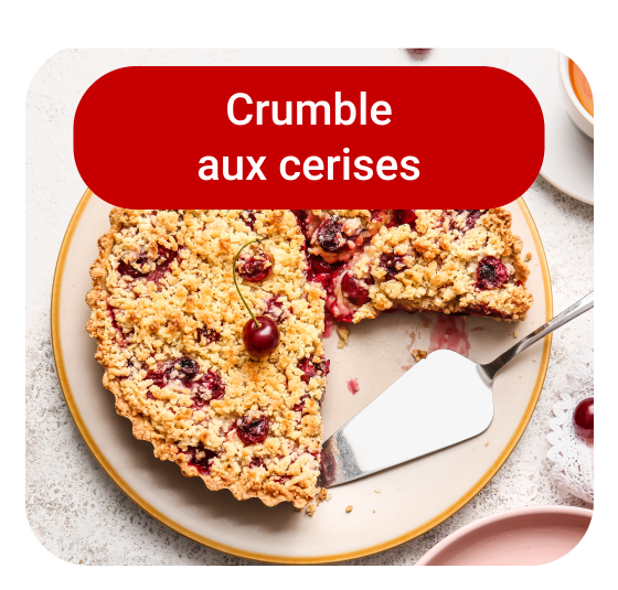 Crumble aux cerises